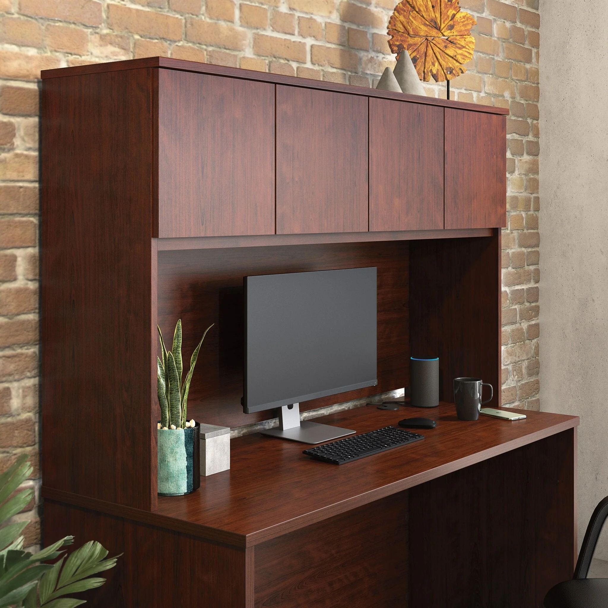 Sentinel Commercial Grade 60" x 36" Hutch - Classic Cherry - Image 3