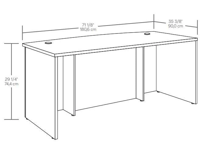Sentinel Commercial Grade 72" x 36" Desk - Hudson Elm - Image 9