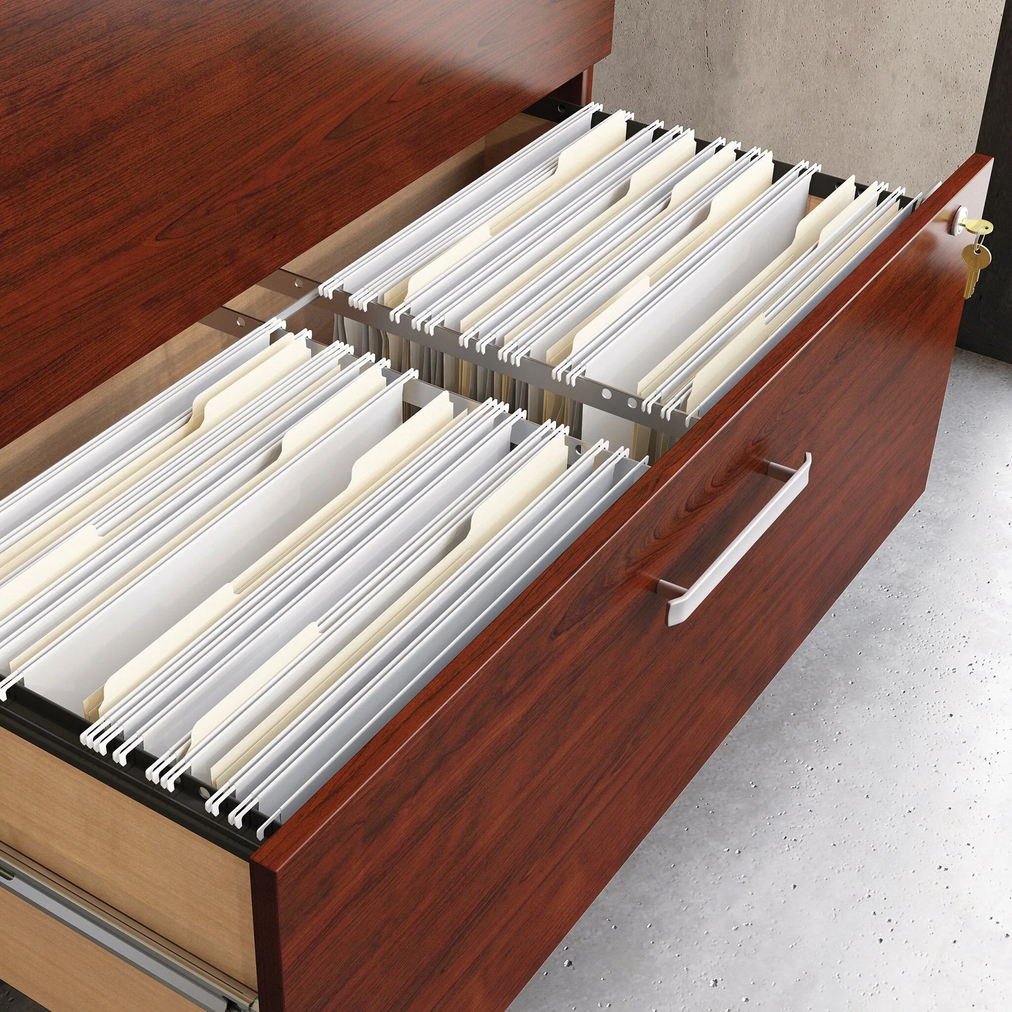 Sentinel Commercial Grade Lateral Filing Cabinet - Classic Cherry - Image 5