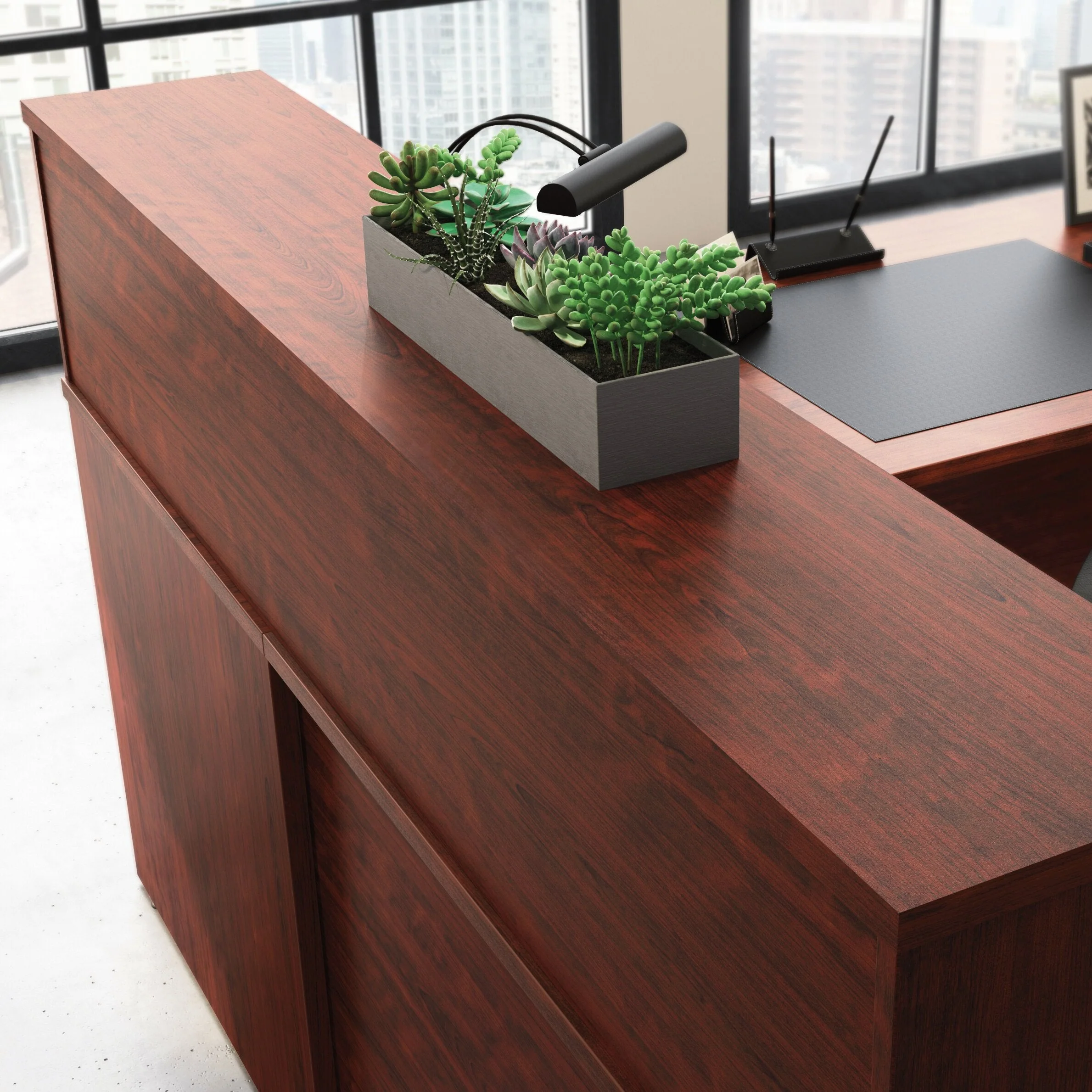 Sentinel Commercial Grade Reception Hutch - Classic Cherry - Image 2