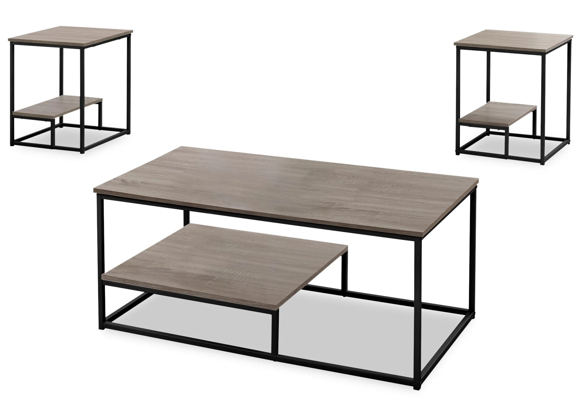 Seward 3-Piece Coffee and Two End Tables Package - Dark Taupe - Image 6
