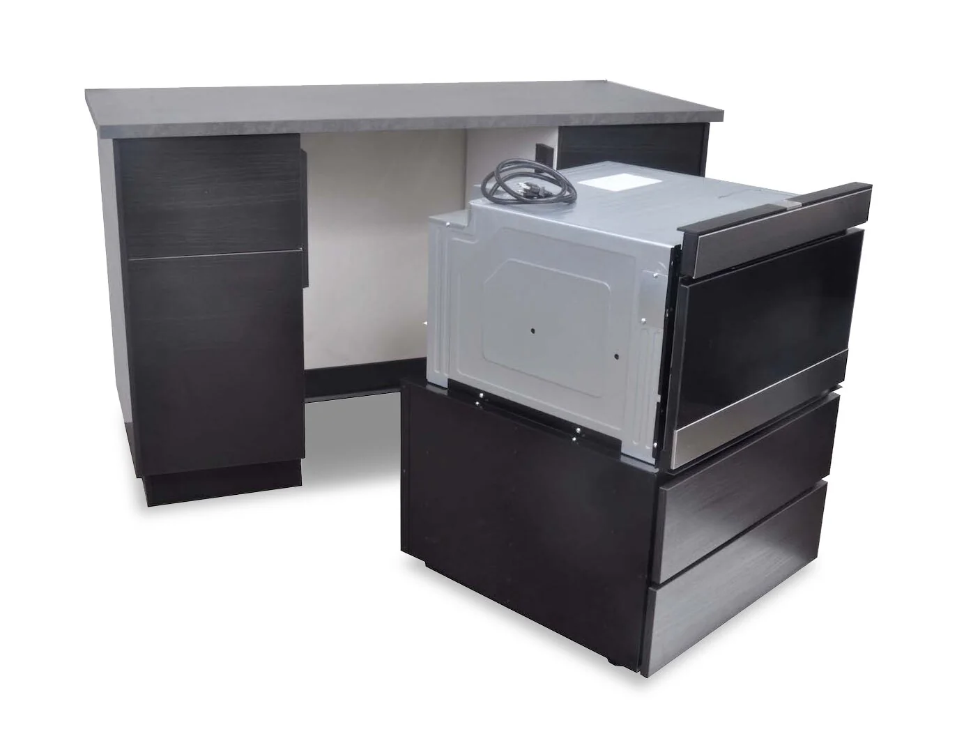Sharp 24" Under-the-Counter Microwave Drawer Oven Pedestal - SKMD24U0ES - Image 3