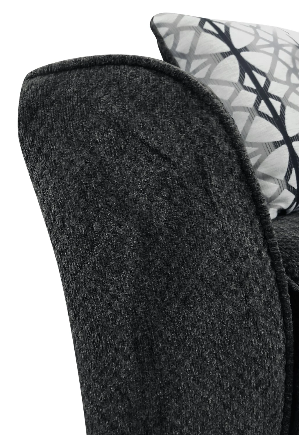 Sherwood Chenille Chair - Charcoal - Image 4