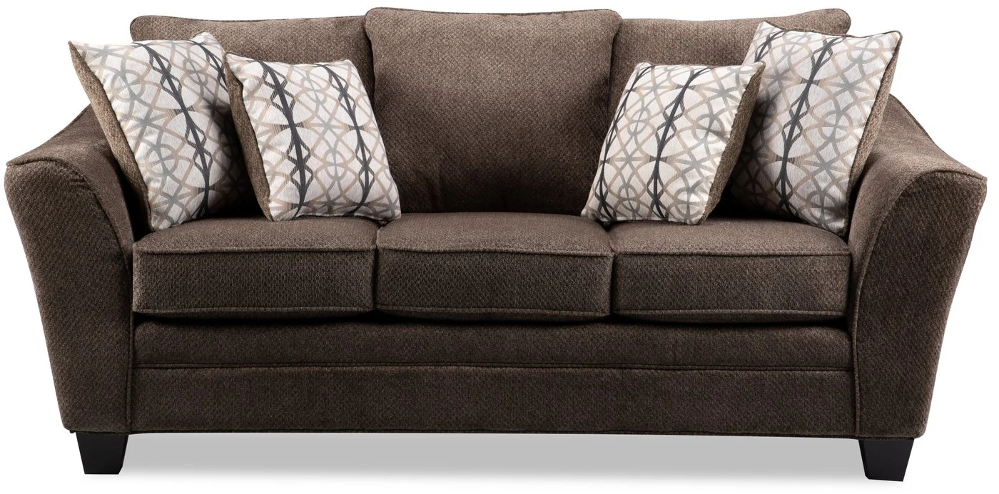 Sherwood Chenille Condo Sofa - Brown - Image 2