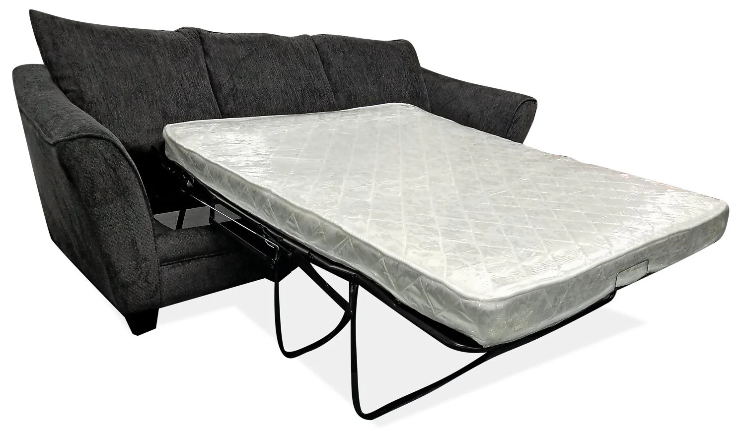 Sherwood Chenille Full-Size Condo Sofa Bed - Charcoal - Image 3