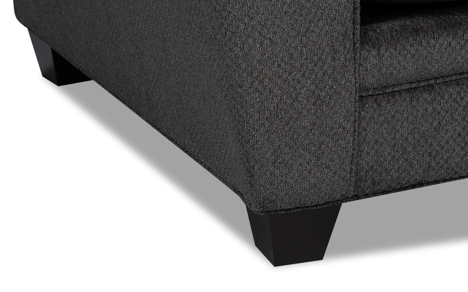 Sherwood Chenille Full-Size Condo Sofa Bed - Charcoal - Image 5