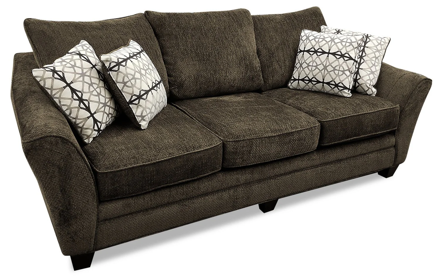 Sherwood Chenille Queen-Size Sofa Bed - Brown - Image 4