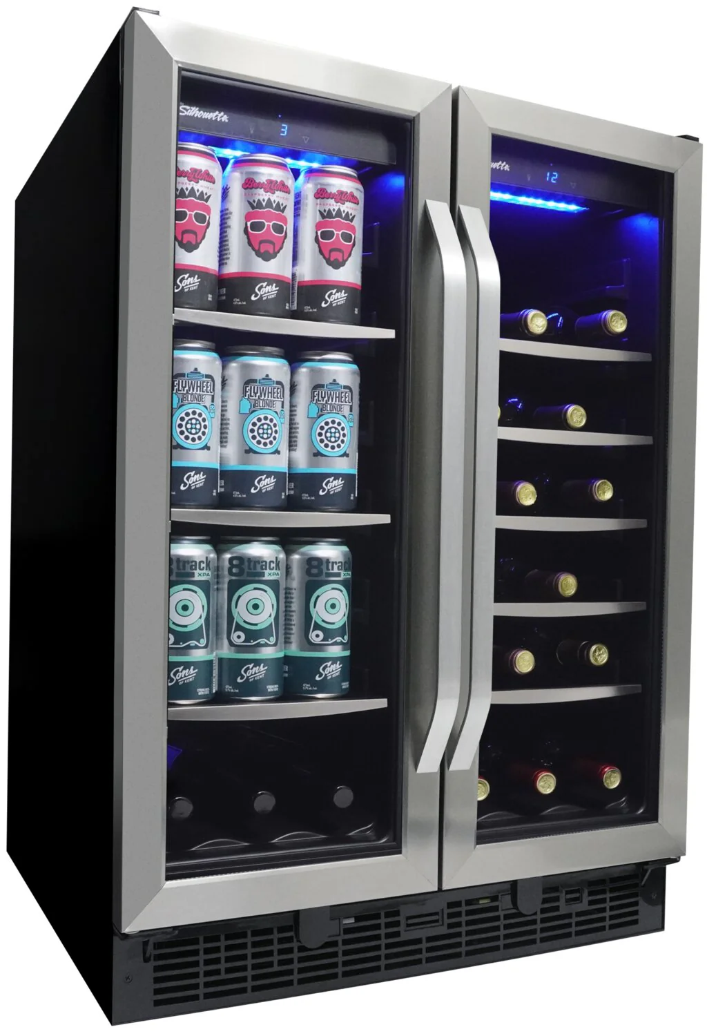 Silhouette Emmental 5.1 Cu. Ft. Dual Zone French-Door Beverage Centre - SBC051D1BSS - Image 4