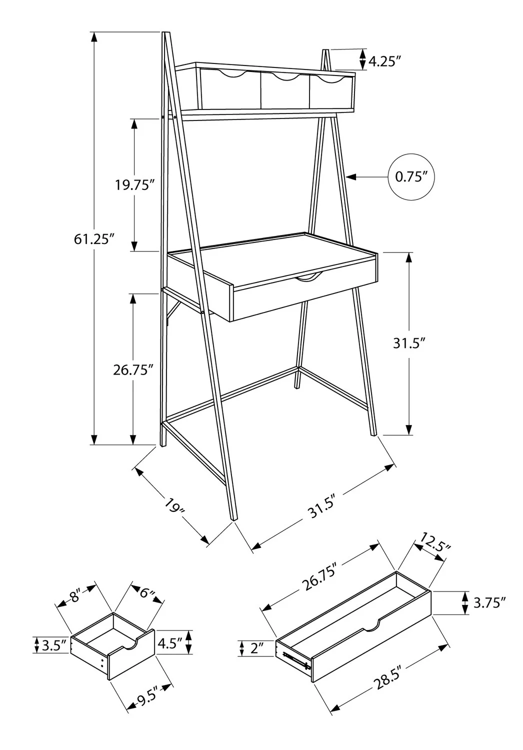 Silt Desk - Grey - Image 8