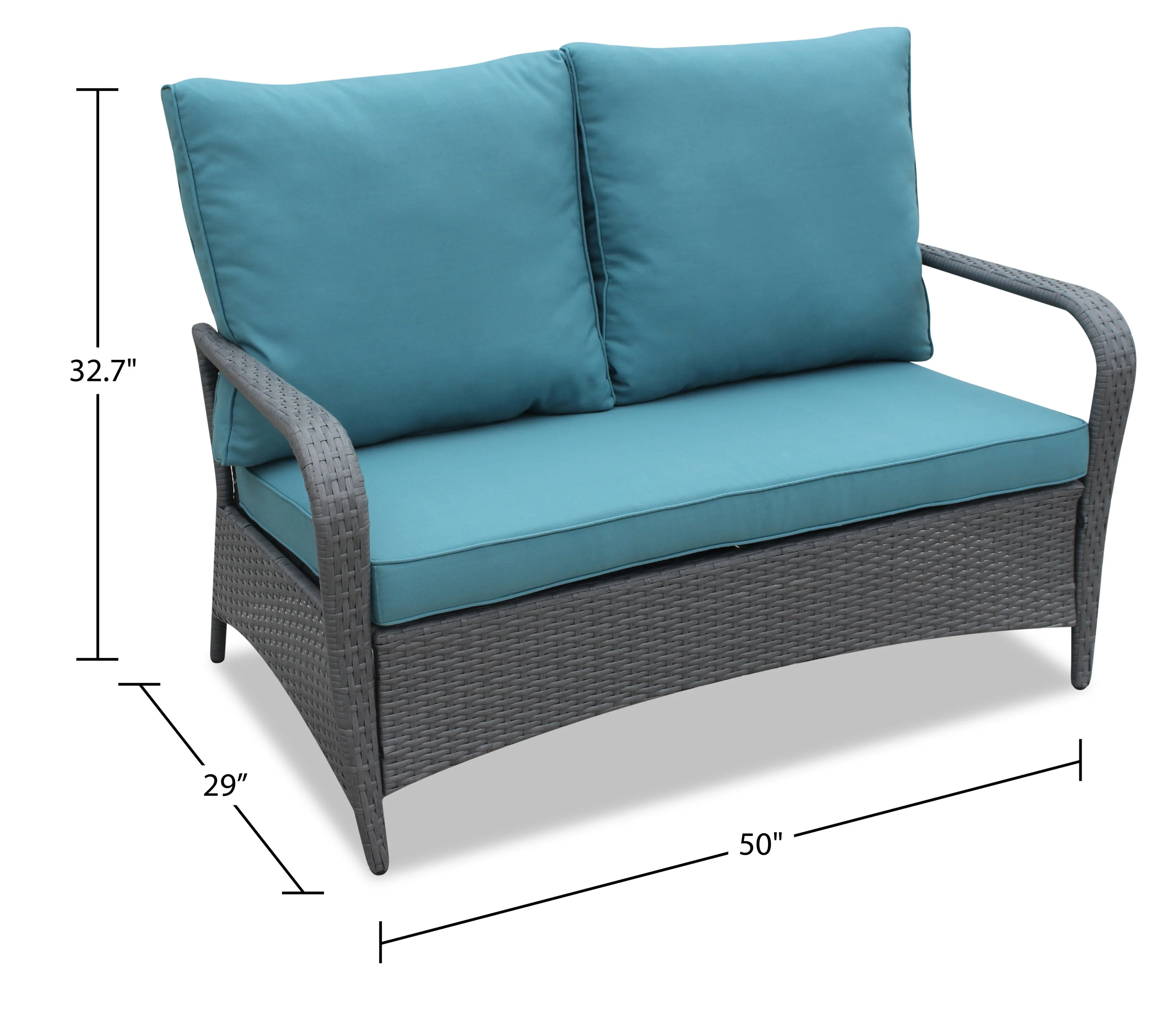 Singapore 4-Piece Conversation Set - Blue - Image 10