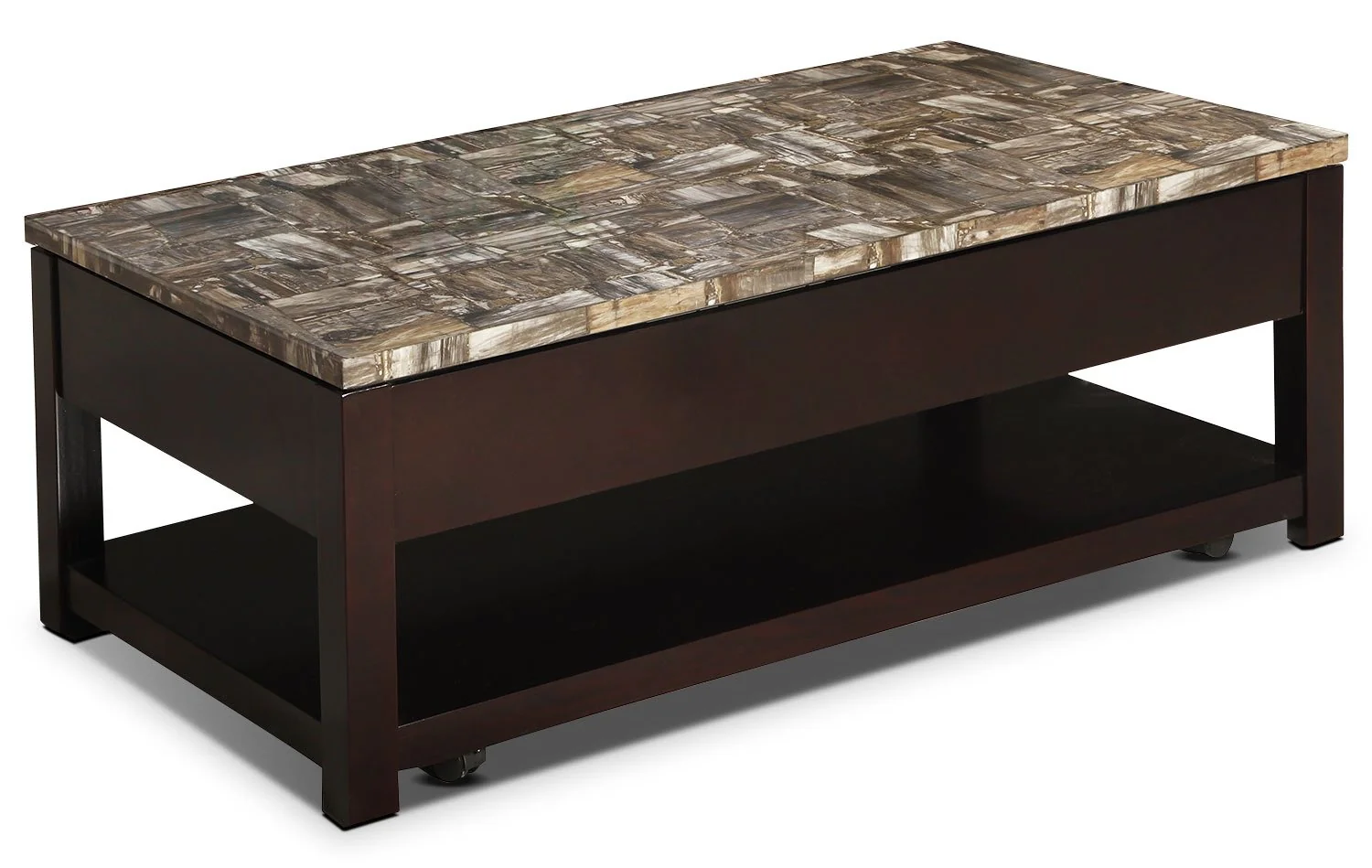 Sittingbourne Lift-Top Coffee Table - Deep Chocolate - Image 2