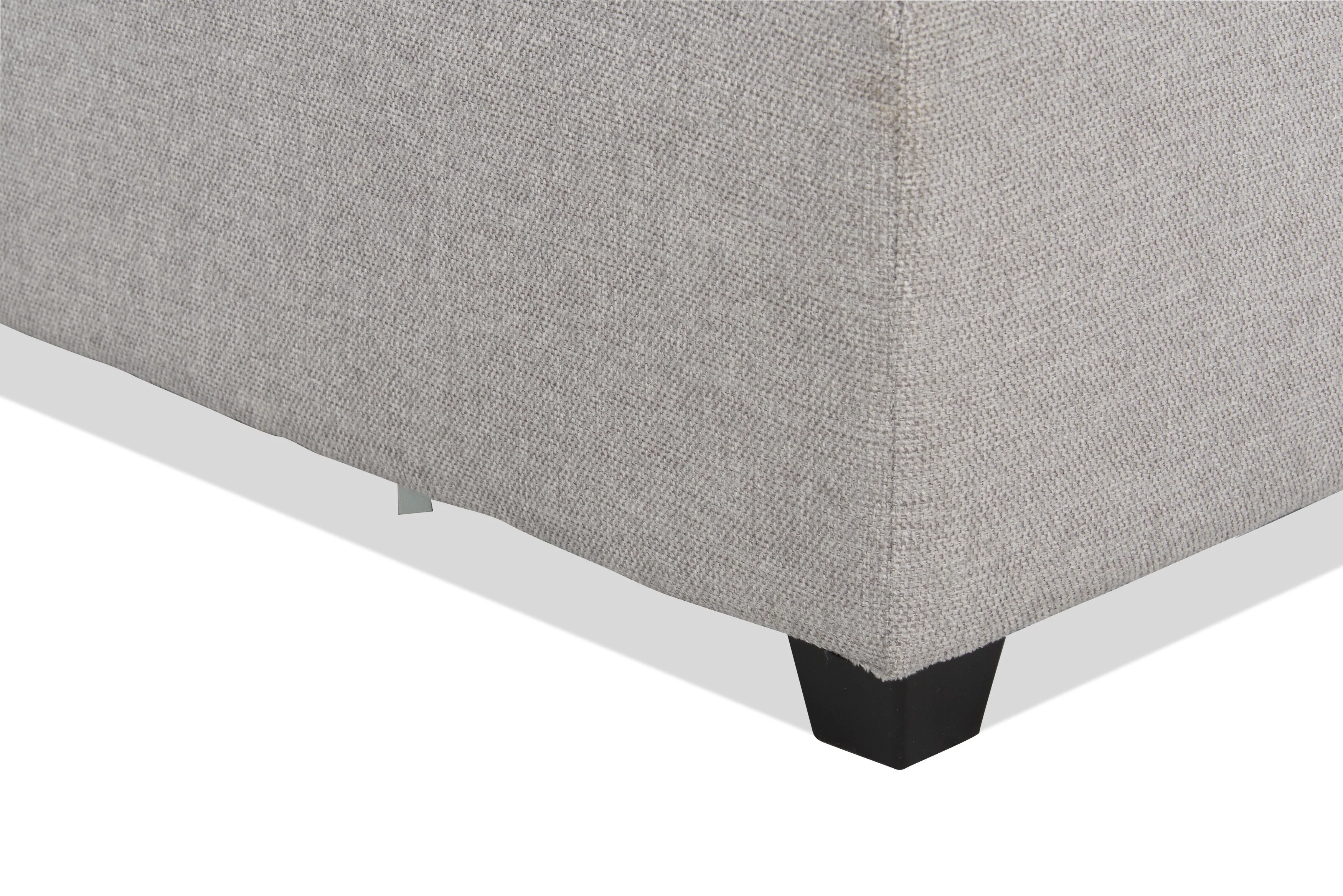 Skye Linen-Look Fabric 5-Piece Modular Sectional with 3 Corner Chairs - Light Grey - Image 8