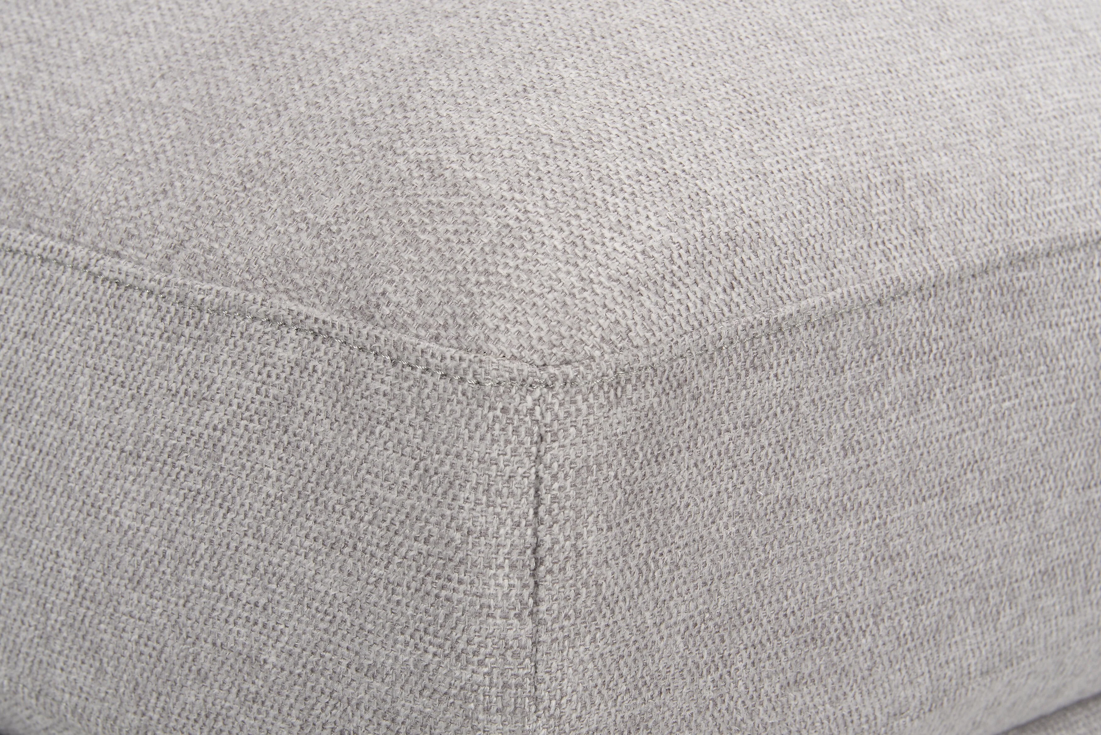 Skye Linen-Look Fabric Modular Corner Chair - Light Grey - Image 7