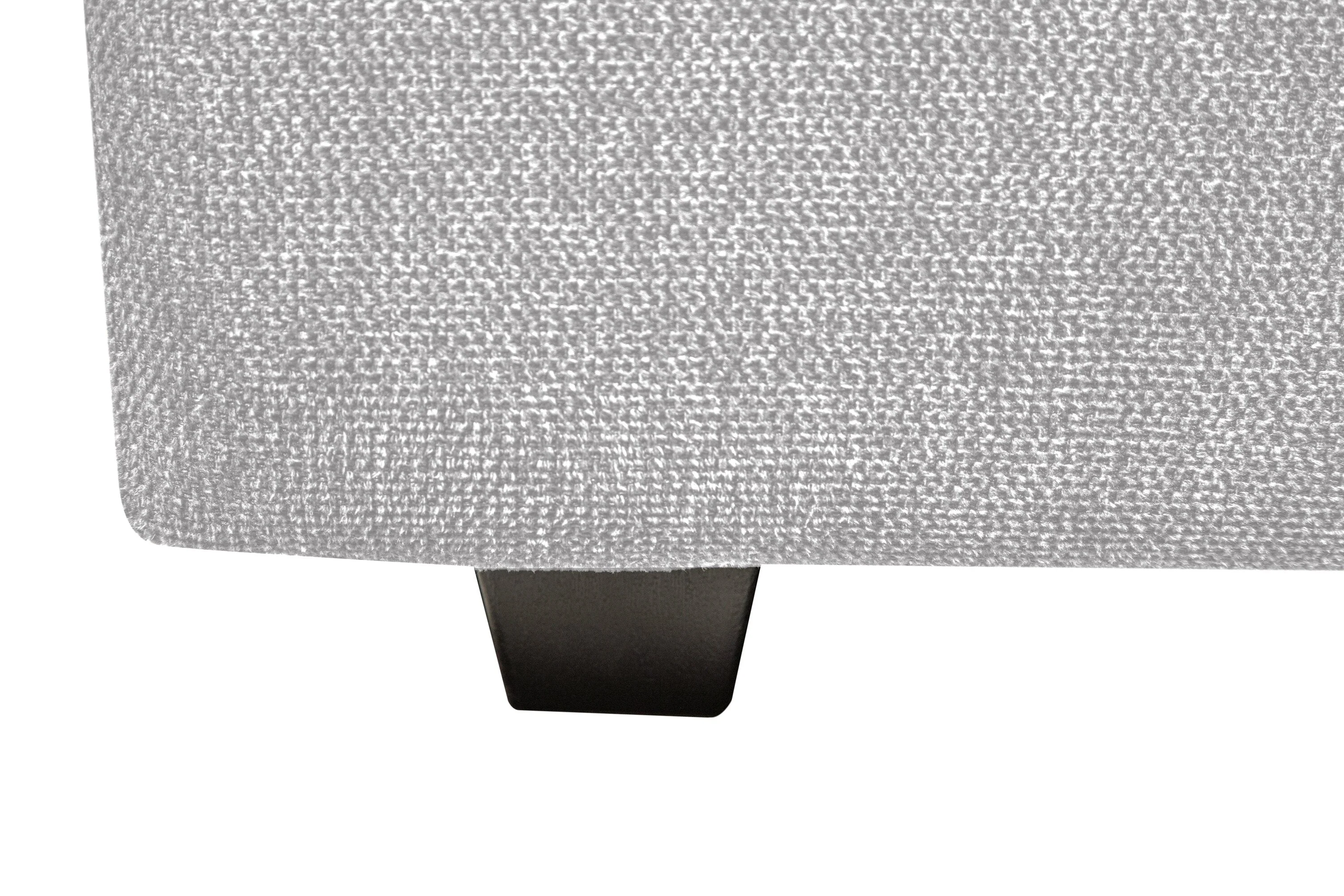 Skye Linen-Look Fabric Ottoman - Light Grey - Image 7