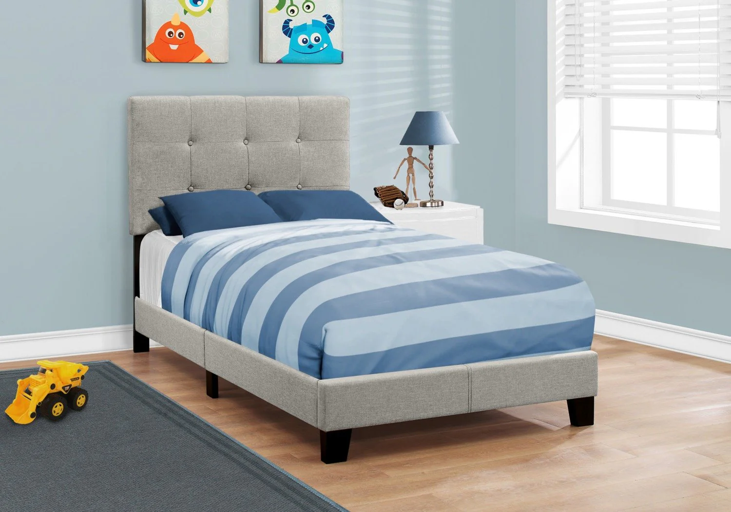 Smylie Twin Bed - Grey - Image 2