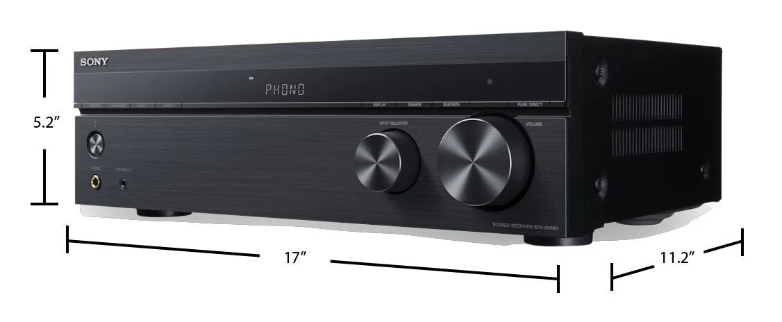 Sony 2-Channel Stereo Receiver with Phono Input and Bluetooth - STRDH190 - Image 4