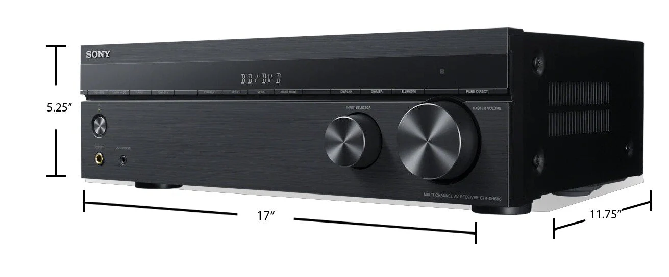 Sony 5.2-Channel 4K Ultra Home Theatre AV Receiver - STRDH590 - Image 4