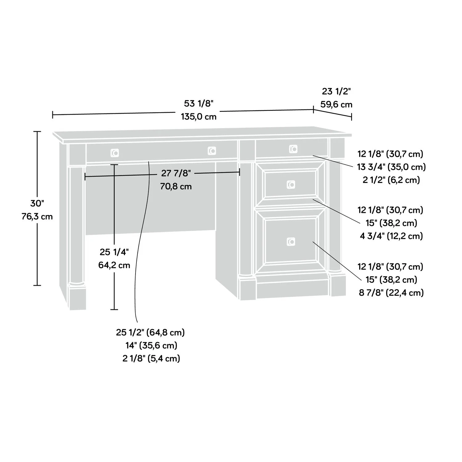 Souris Desk - Vintage Oak - Image 11