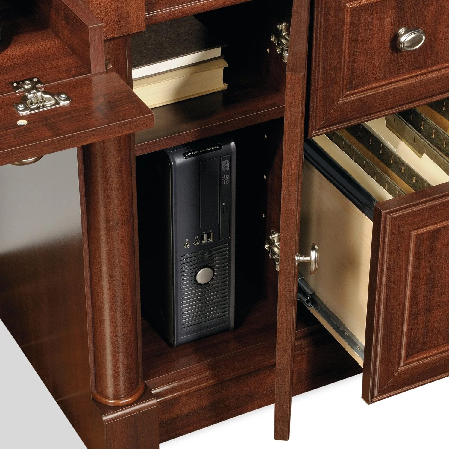 Souris Desk with Hutch - Select Cherry - Image 6