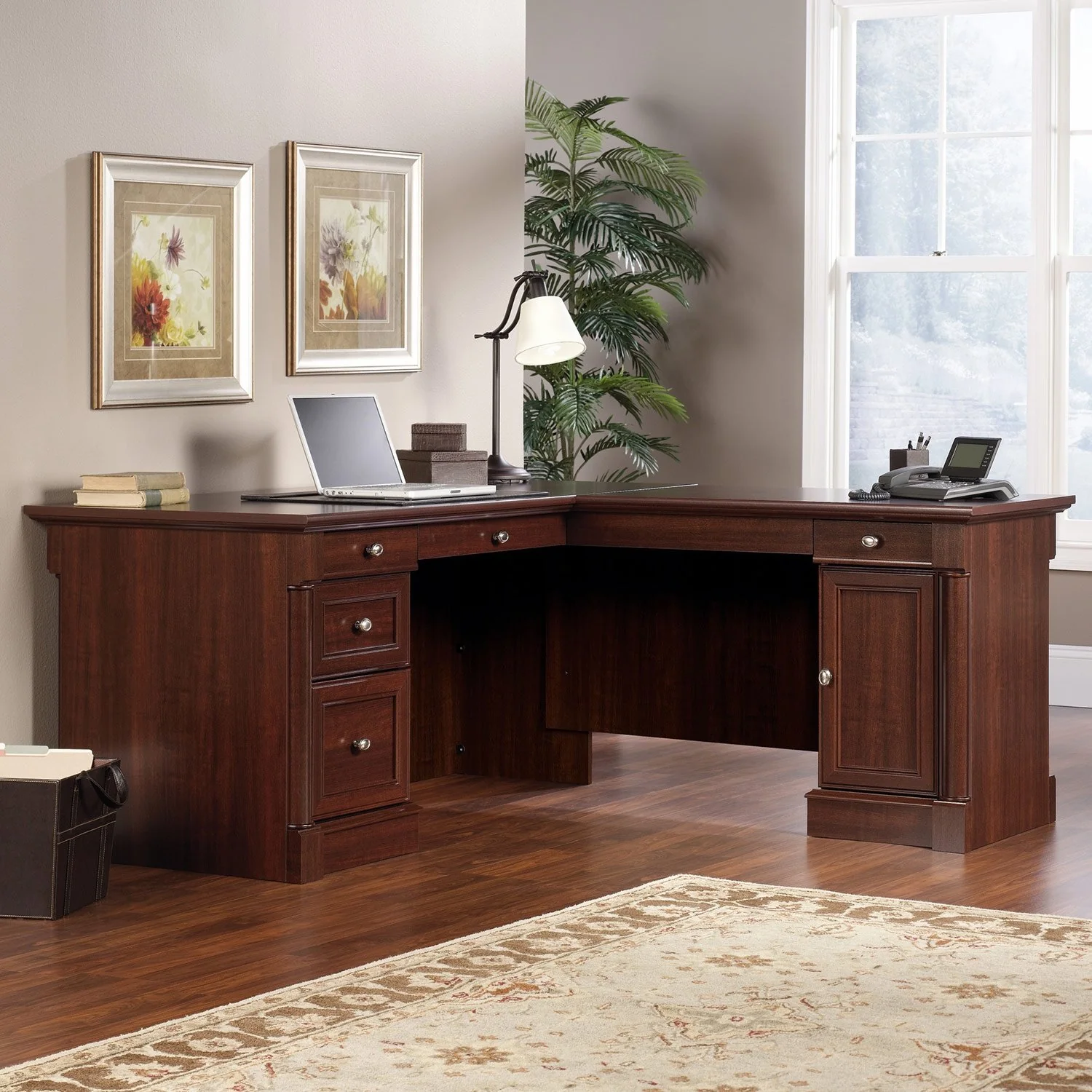 Souris L-Shaped Desk - Select Cherry - Image 2