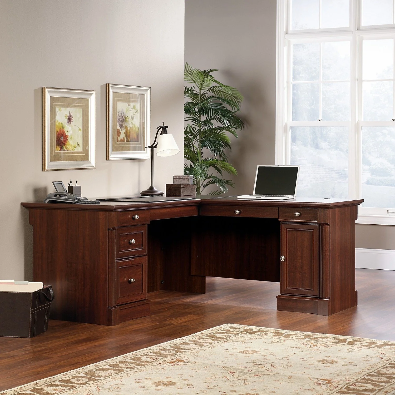 Souris L-Shaped Desk - Select Cherry - Image 3