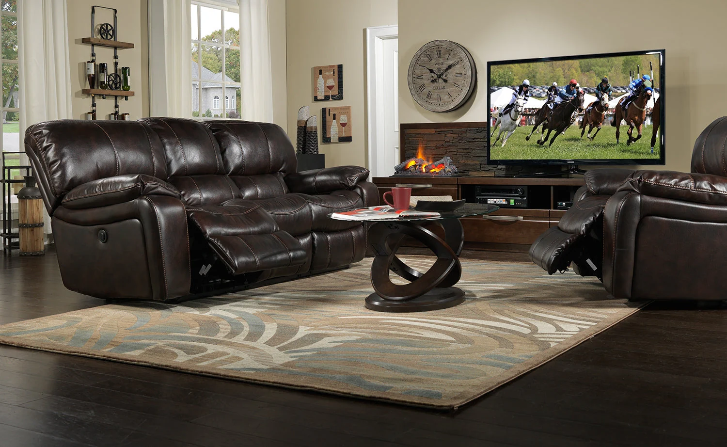 Stark Coffee Table - Brown Cherry - Image 2
