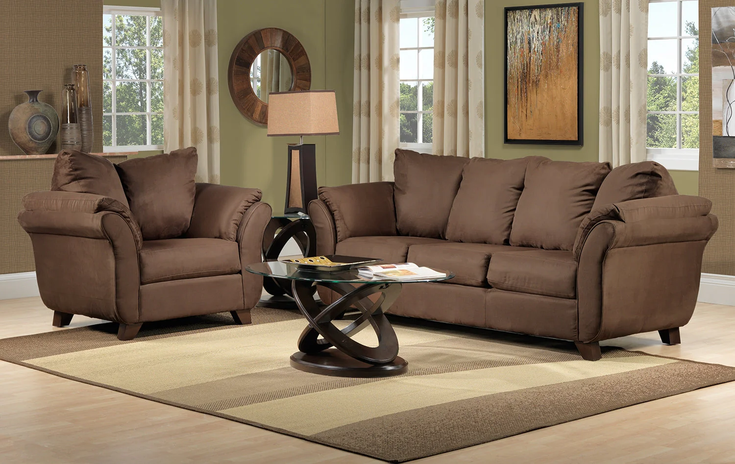 Stark Coffee Table - Brown Cherry - Image 4