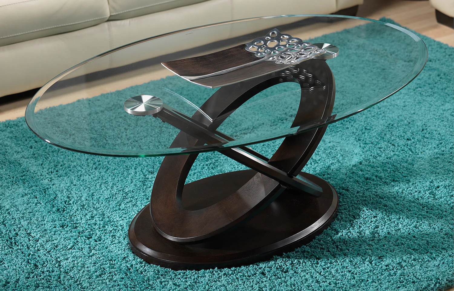 Stark Coffee Table - Brown Cherry - Image 7