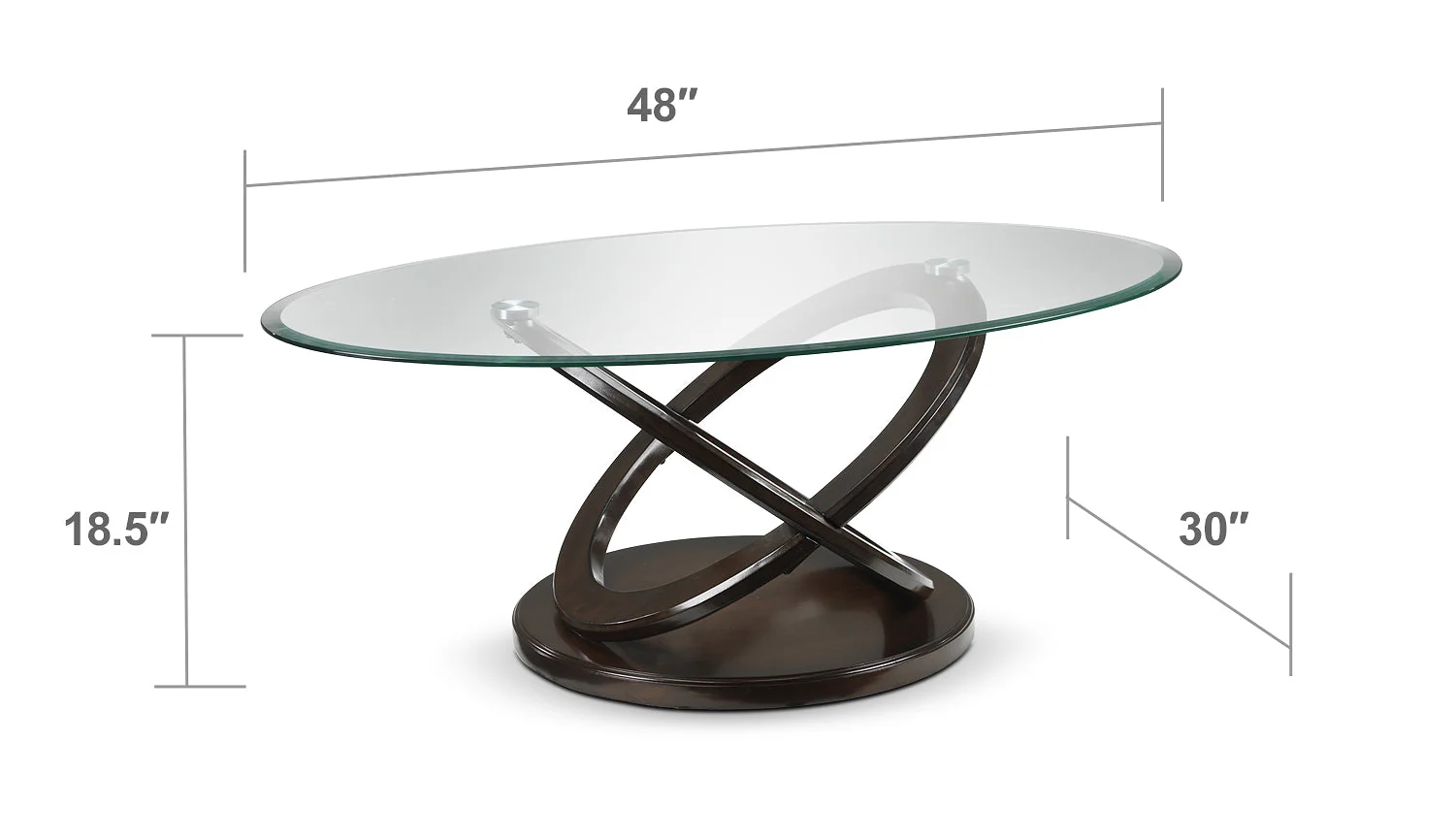 Stark Coffee Table - Brown Cherry - Image 8