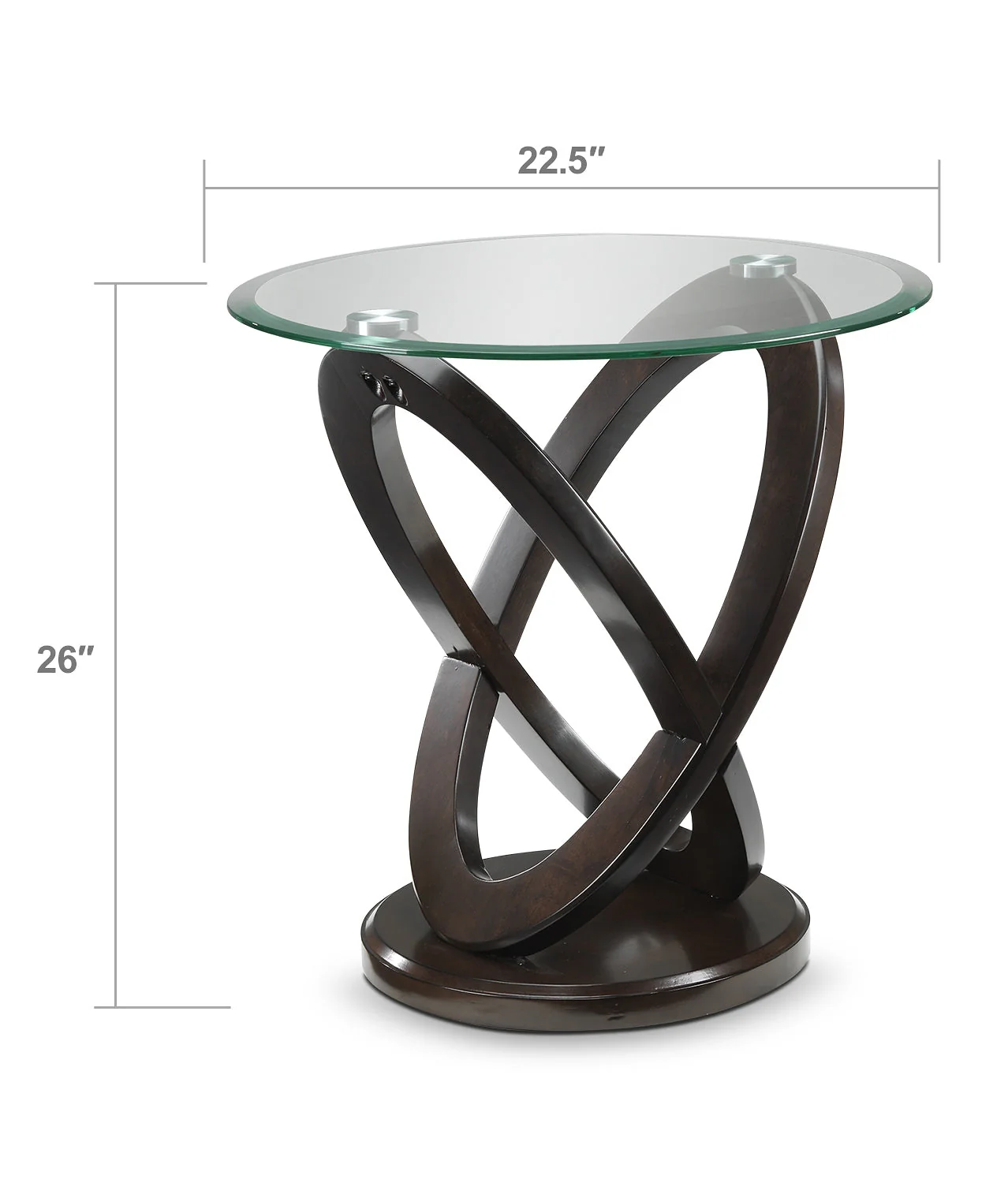 Stark End Table - Brown Cherry - Image 2