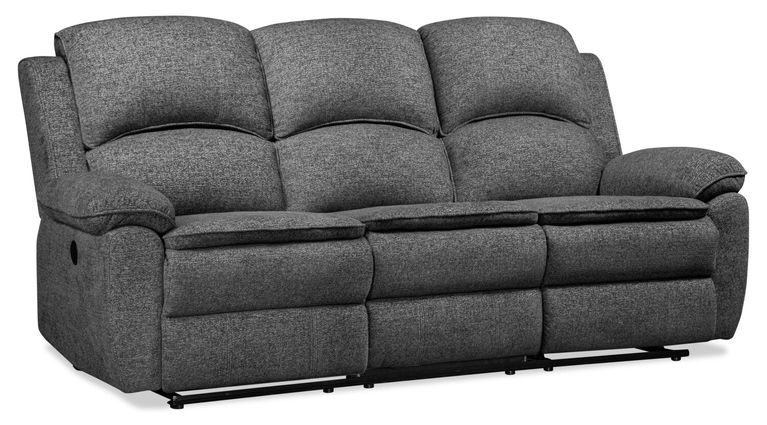Stephen Chenille Power Reclining Sofa - Grey - Image 3