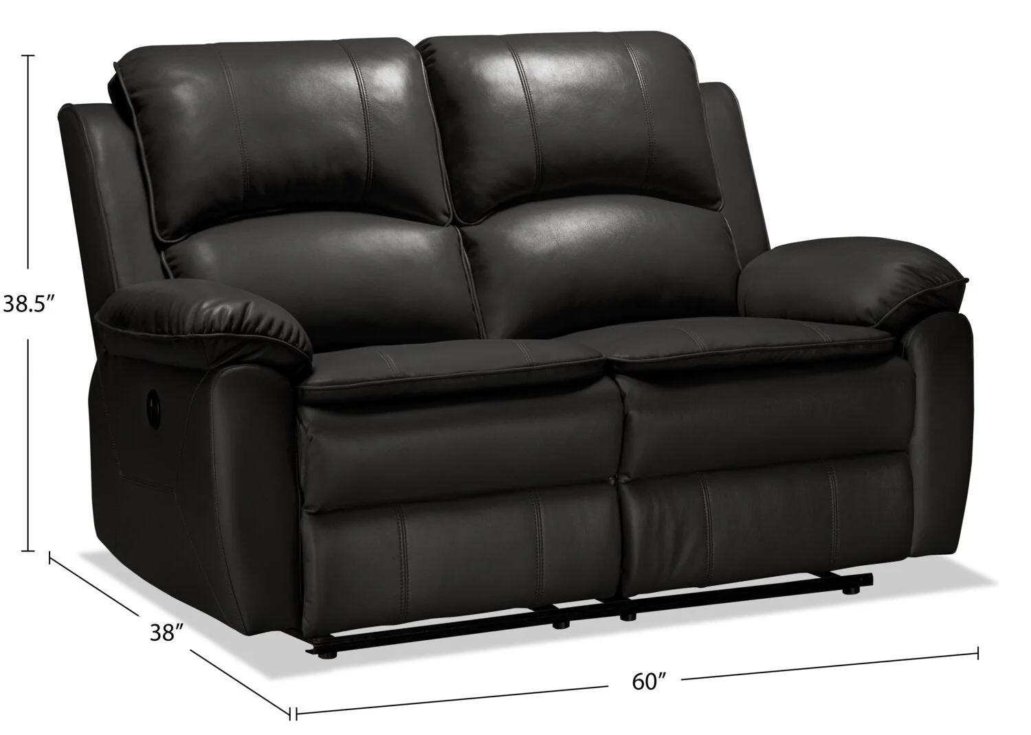 Stephen Leath-Aire Power Reclining Loveseat - Grey - Image 11