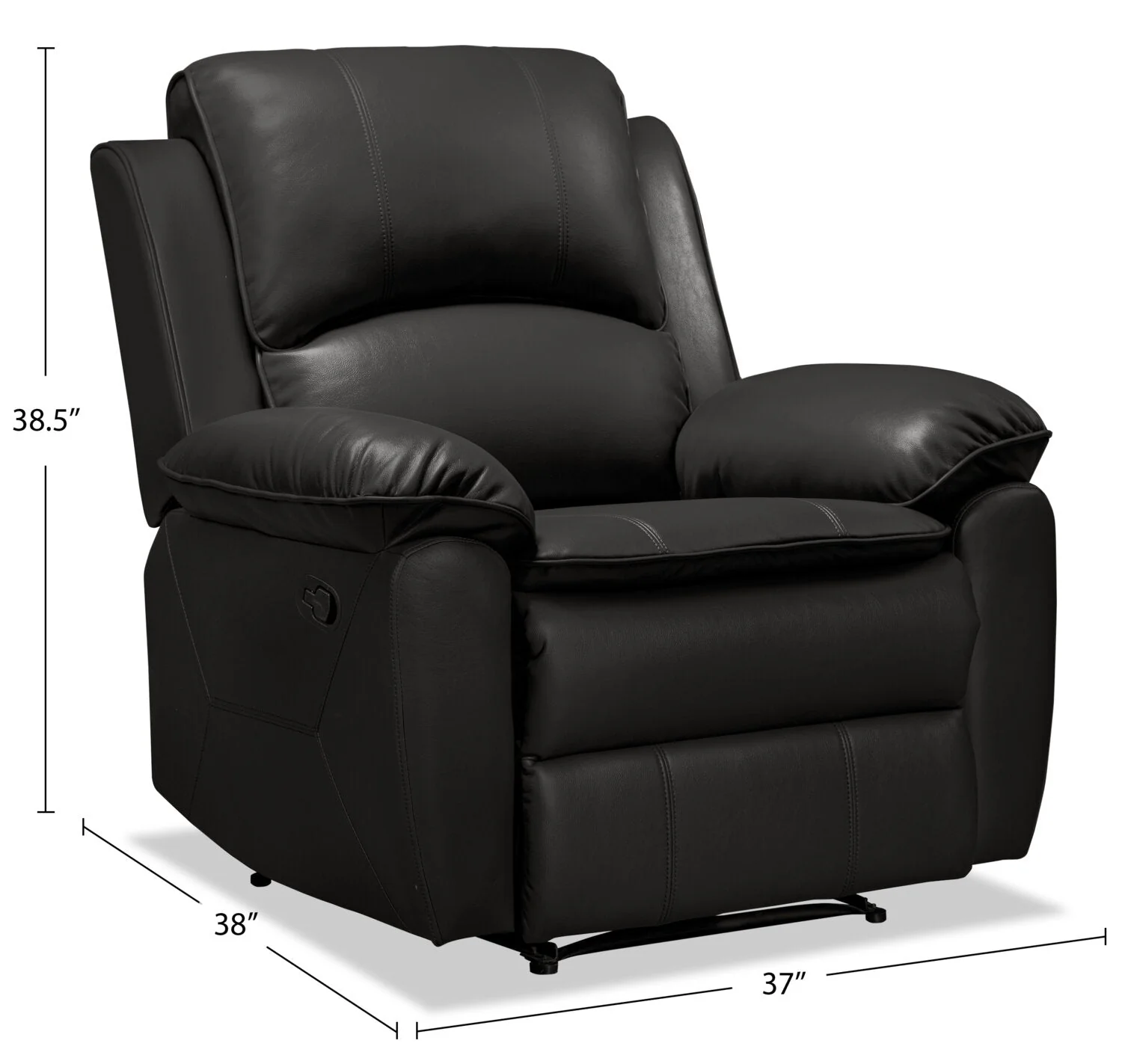Stephen Leath-Aire Recliner - Grey - Image 11