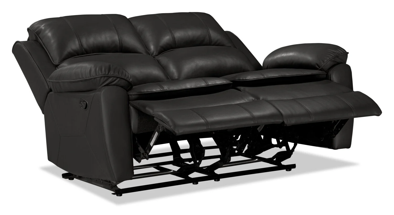 Stephen Leath-Aire Reclining Loveseat - Grey - Image 4