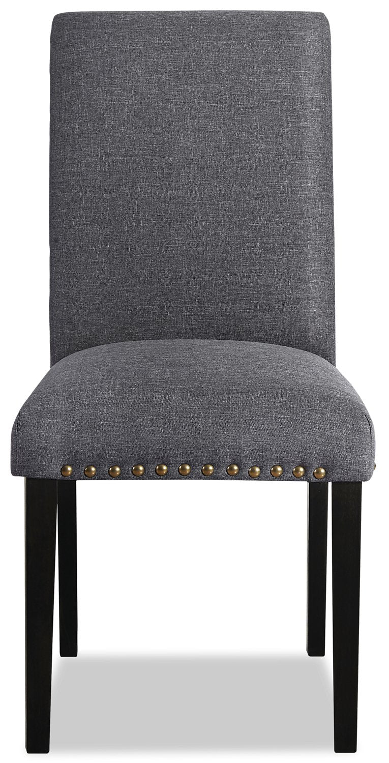 Stong Studded Dining Chair - Grey - Image 2