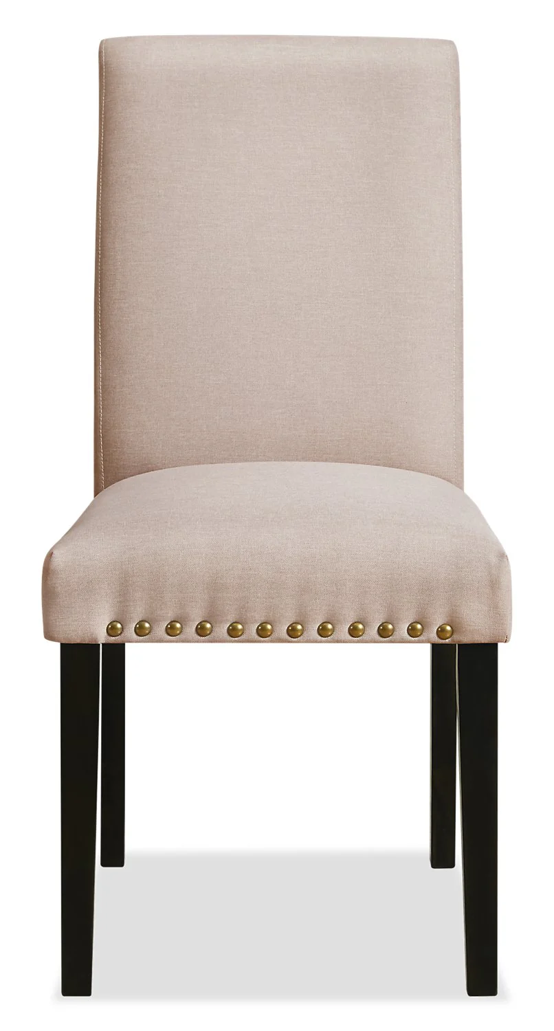 Stong Studded Dining Chair - Taupe - Image 2