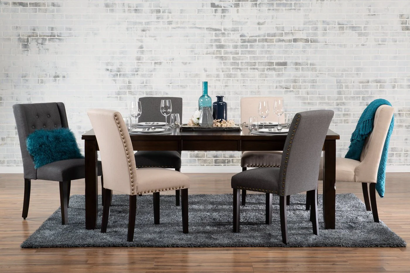 Stong Wingback Dining Chair - Taupe - Image 7