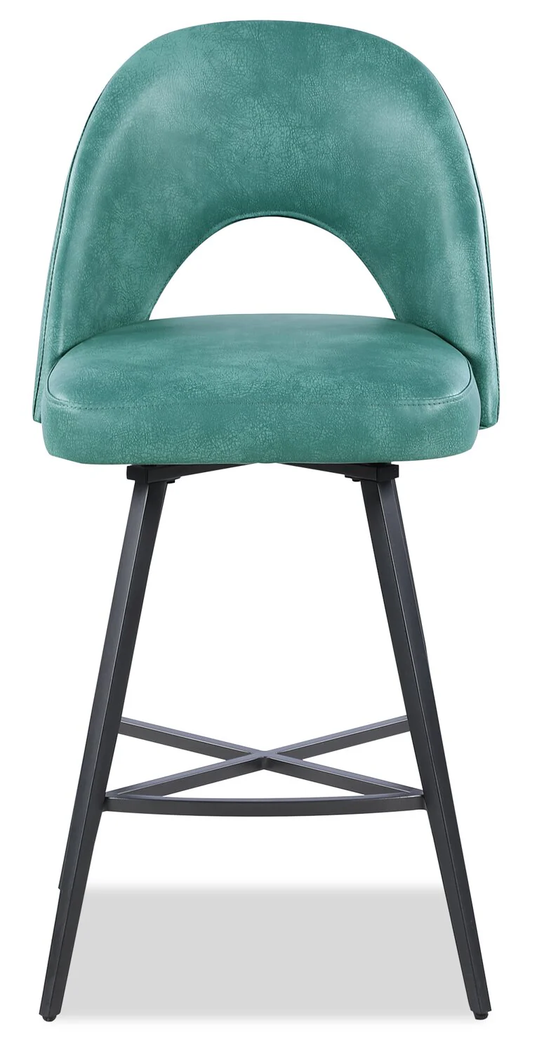 Tabernash Counter-Height Stool - Aqua - Image 2