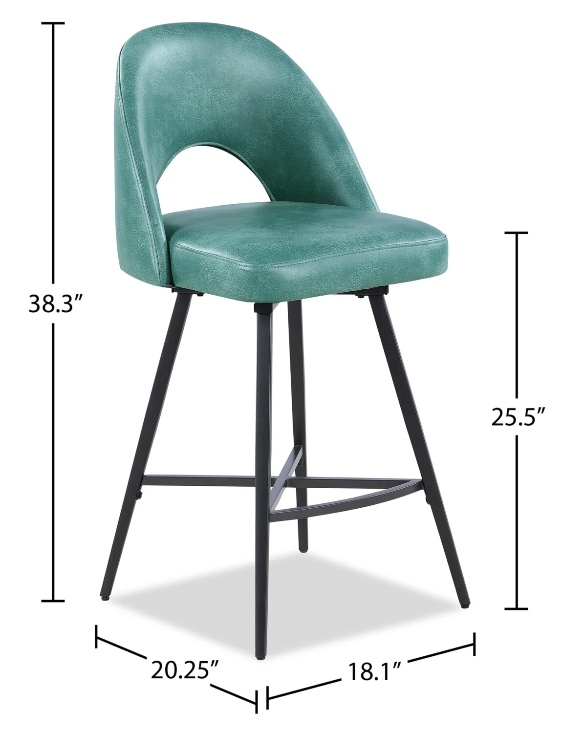 Tabernash Counter-Height Stool - Aqua - Image 7