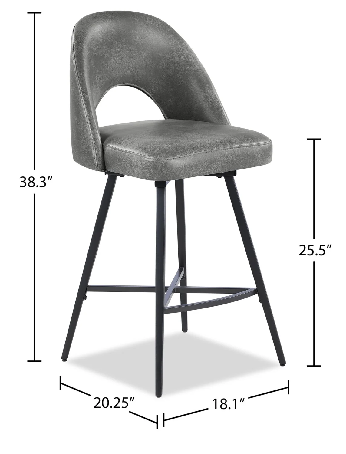 Tabernash Counter-Height Stool - Grey - Image 7