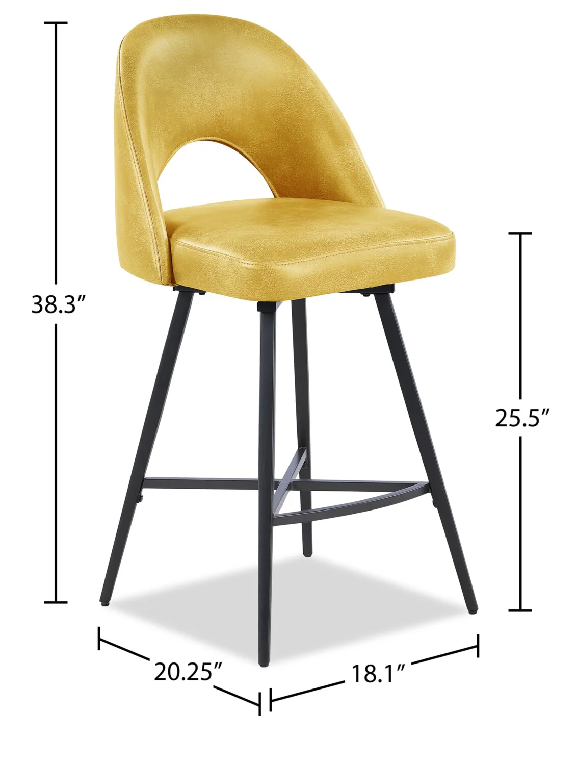 Tabernash Counter-Height Stool - Yellow - Image 7
