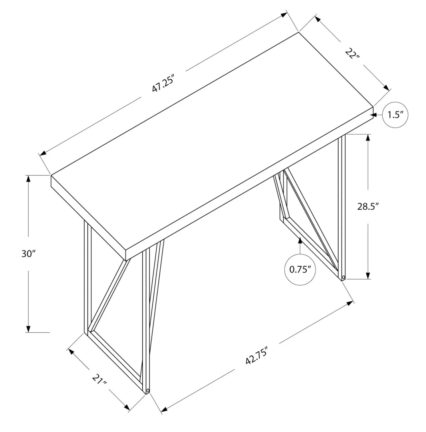 Tabert Desk - Image 4