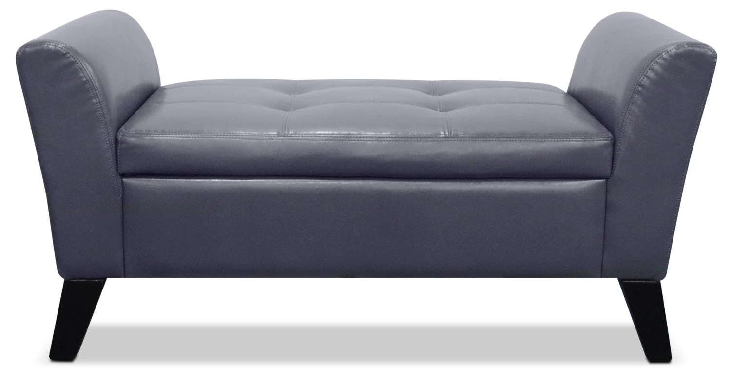 Tarbert Storage Ottoman - Grey - Image 2