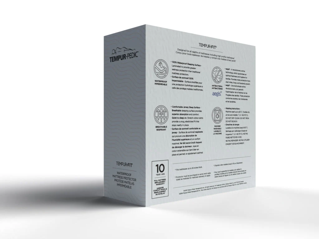 TEMPUR-Fit Twin Waterproof Mattress Protector - Image 2