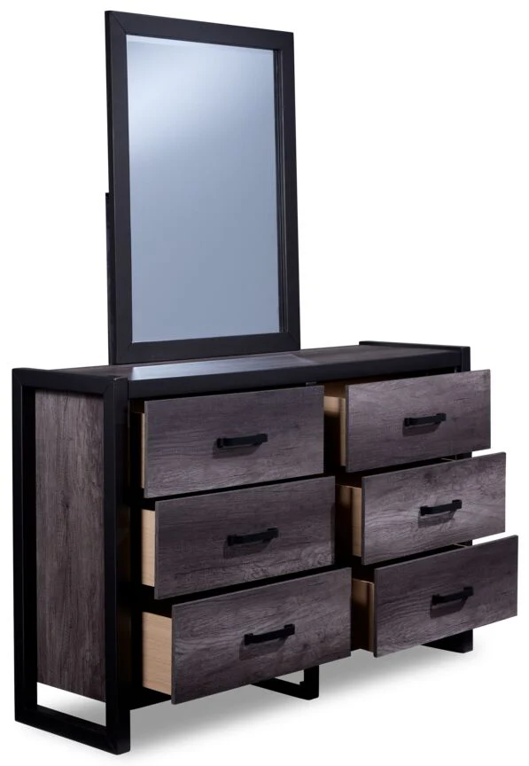 Terreno 6-Piece Twin Bookcase Bedroom Set - Grey - Image 5