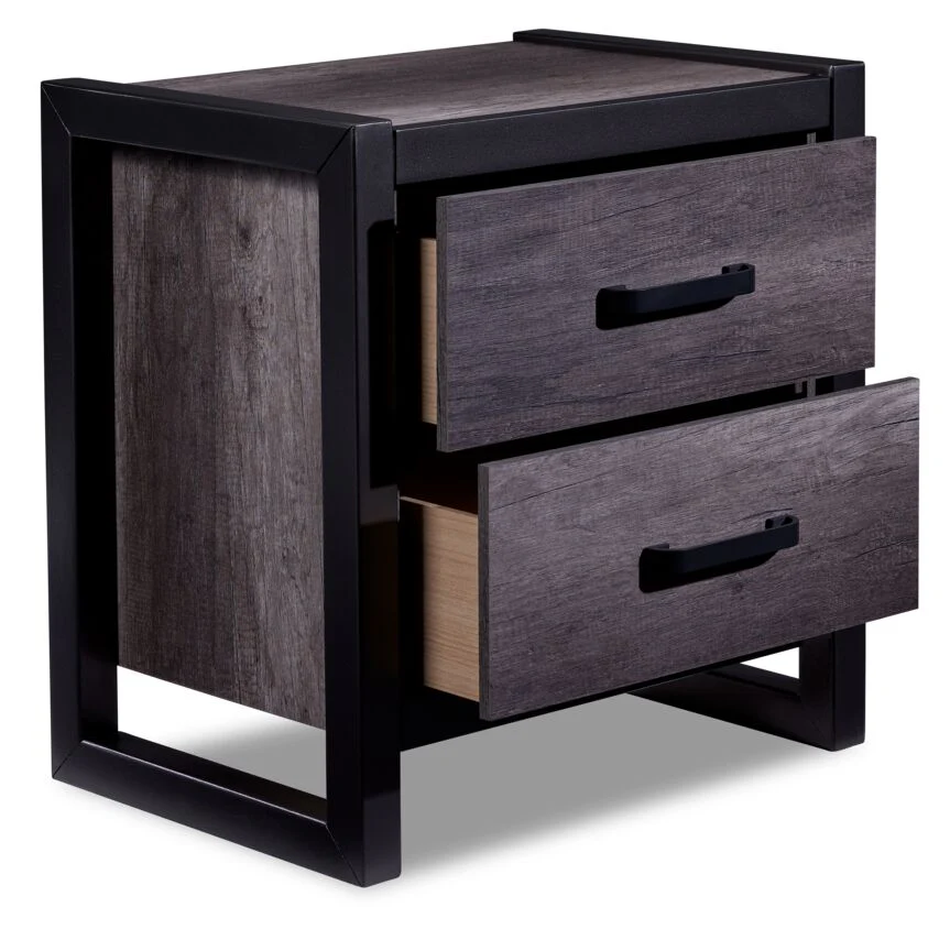 Terreno 6-Piece Twin Bookcase Bedroom Set - Grey - Image 8