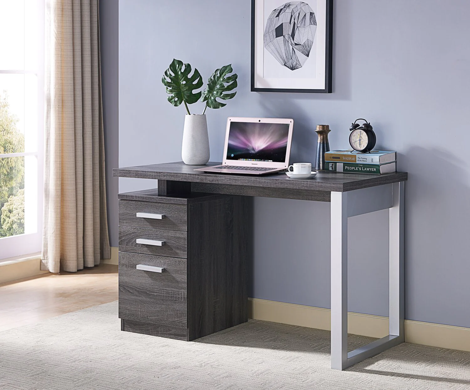 Tessie Reversible Desk - Grey - Image 4