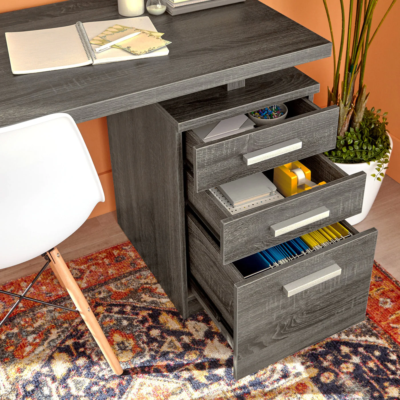 Tessie Reversible Desk - Grey - Image 6