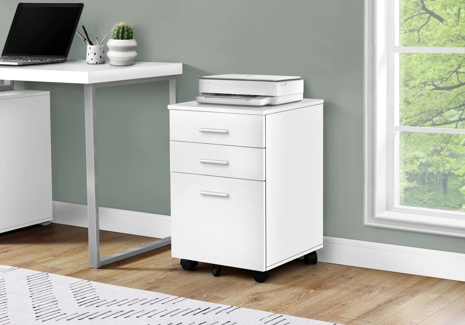 Tintern Filing Cabinet - White - Image 3
