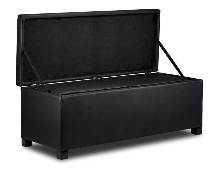 Tobin Ottoman - Black - Image 2